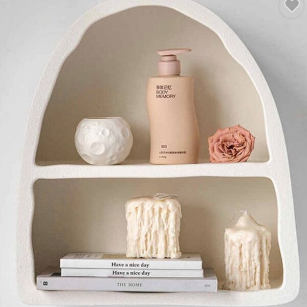 White Wall Shelf Etsy