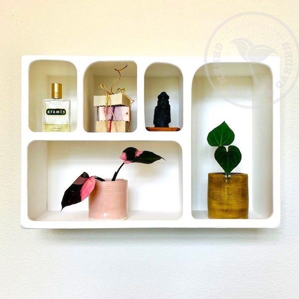 White Wall Shelf Etsy