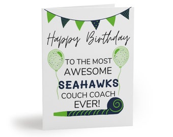 Seahawks Birthday Card - Etsy