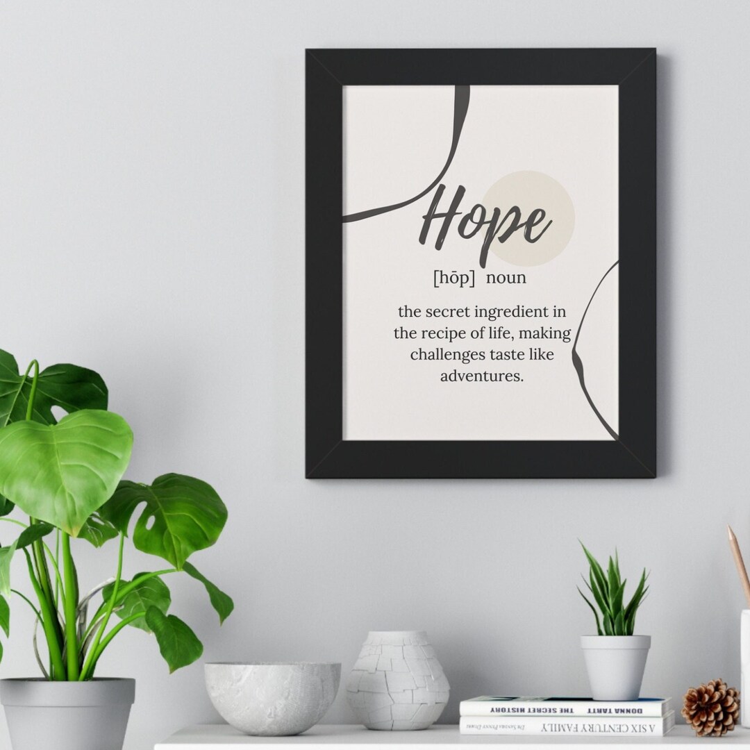 Hope Definition Printable Wall Art Hope Print Hope Wall Art Hope ...