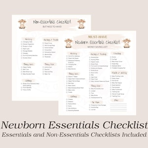 Newborn Essential Checklist | Baby Essentials Checklist | Newborn Must Haves | Baby Checklist | Newborn Checklist