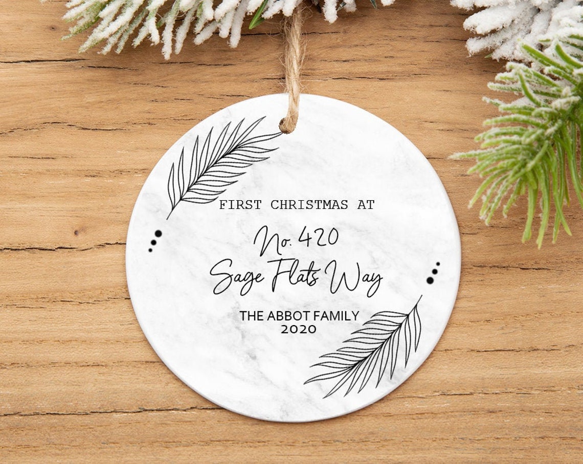 Personalized New Home Ornament New Home Christmas Ornament Etsy