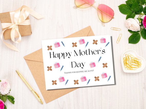 Mothers Day Card Printable Mothers Day Gift Printable | Etsy