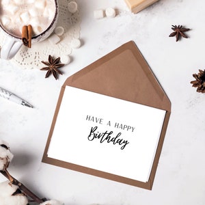 Boyfriend Birthday Card | Girlfriend birthday |Friend Birthday Card| Minimalist Birthday Card | Happy Birthday Card | Digital Print Birthday