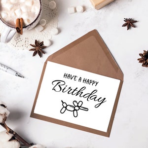 Boyfriend Birthday Card | Girlfriend birthday |Friend Birthday Card| Minimalist Birthday Card | Happy Birthday Card | Digital Print Birthday