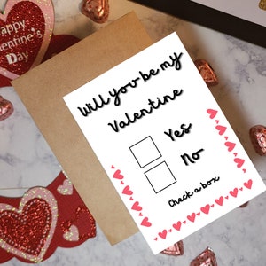 Descarga digital/ Imprimible /Descarga instantánea / él/ Ella/ Novia /Novio/ Tarjeta de San Valentín/ Tarjeta de felicitación/ ¿Serás mi San Valentín?