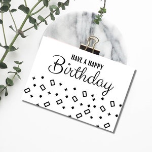 Boyfriend Birthday Card | Girlfriend birthday |Friend Birthday Card| Minimalist Birthday Card | Happy Birthday Card | Digital Print Birthday