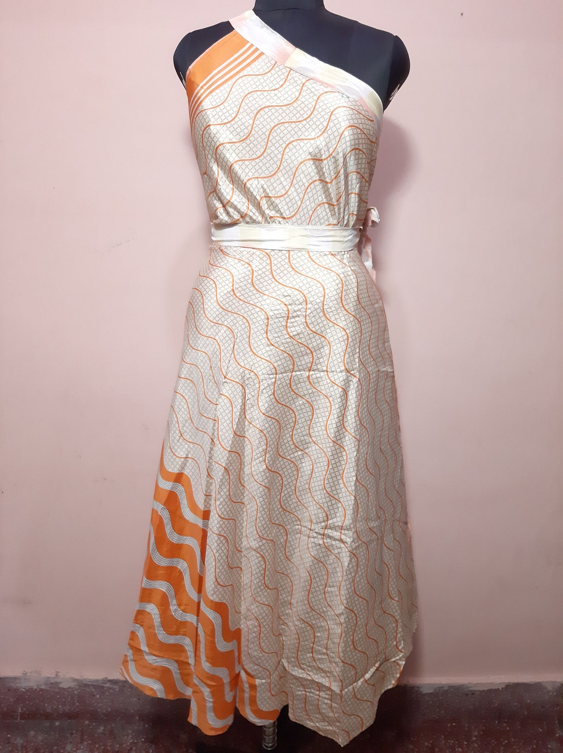 white floaty skirt