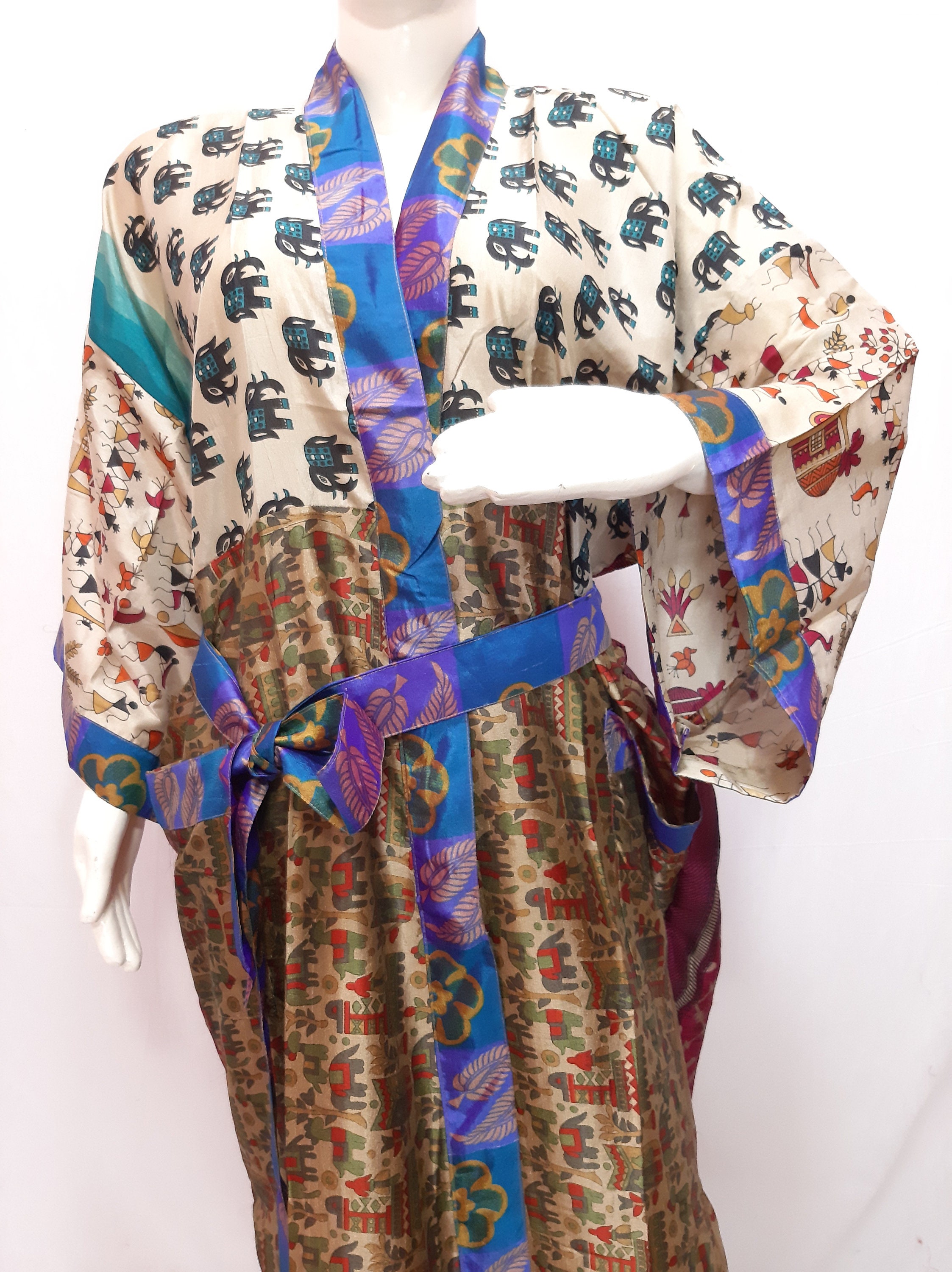 silk sari kimono