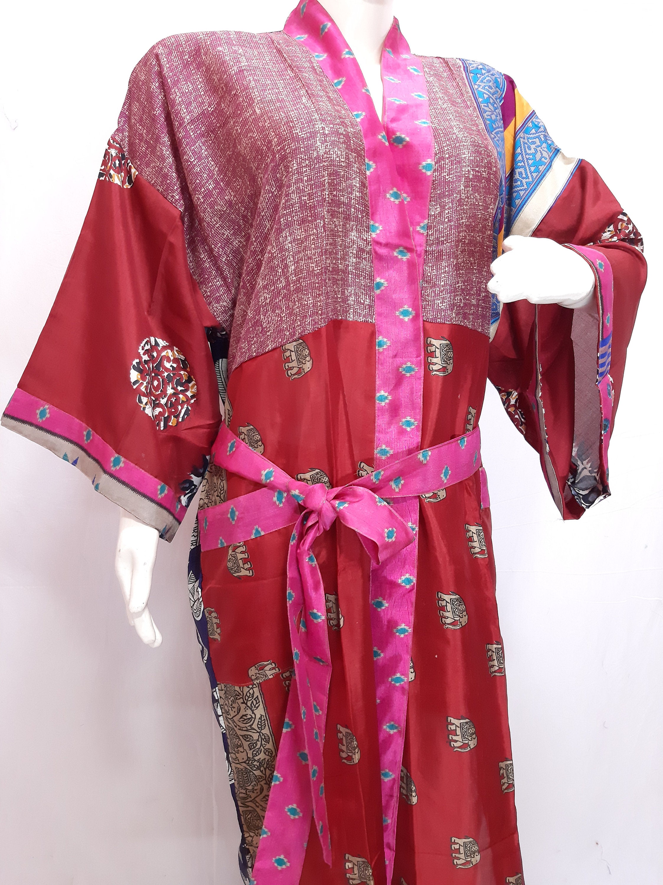 silk sari kimono