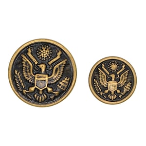 Eagle crest buttons (10pcs) - 16/23mm