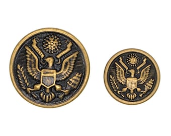 Eagle crest buttons (10pcs) - 16/23mm