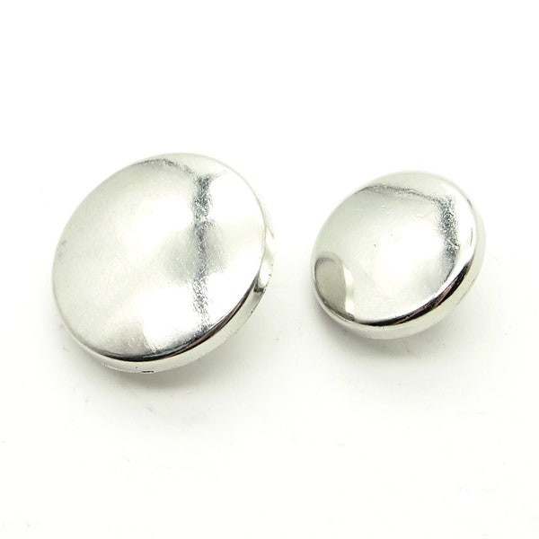 Silver button (10pcs) - 18/23mm