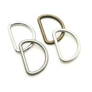 1&quot; D ring - Dark silver/Shiny silver/Matte silver/Antique brass