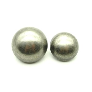 Koepelknoppen: 23/28 mm; Donkerzilver
