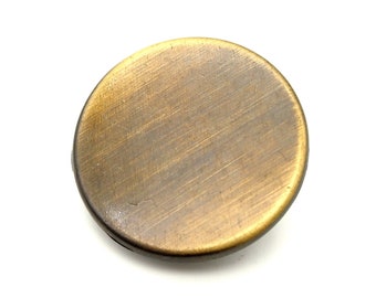 Brushed brass button (5pcs) - 25mm
