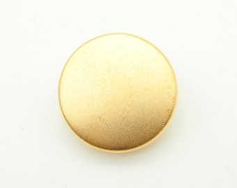 Matte gold button (5pcs) - 28mm