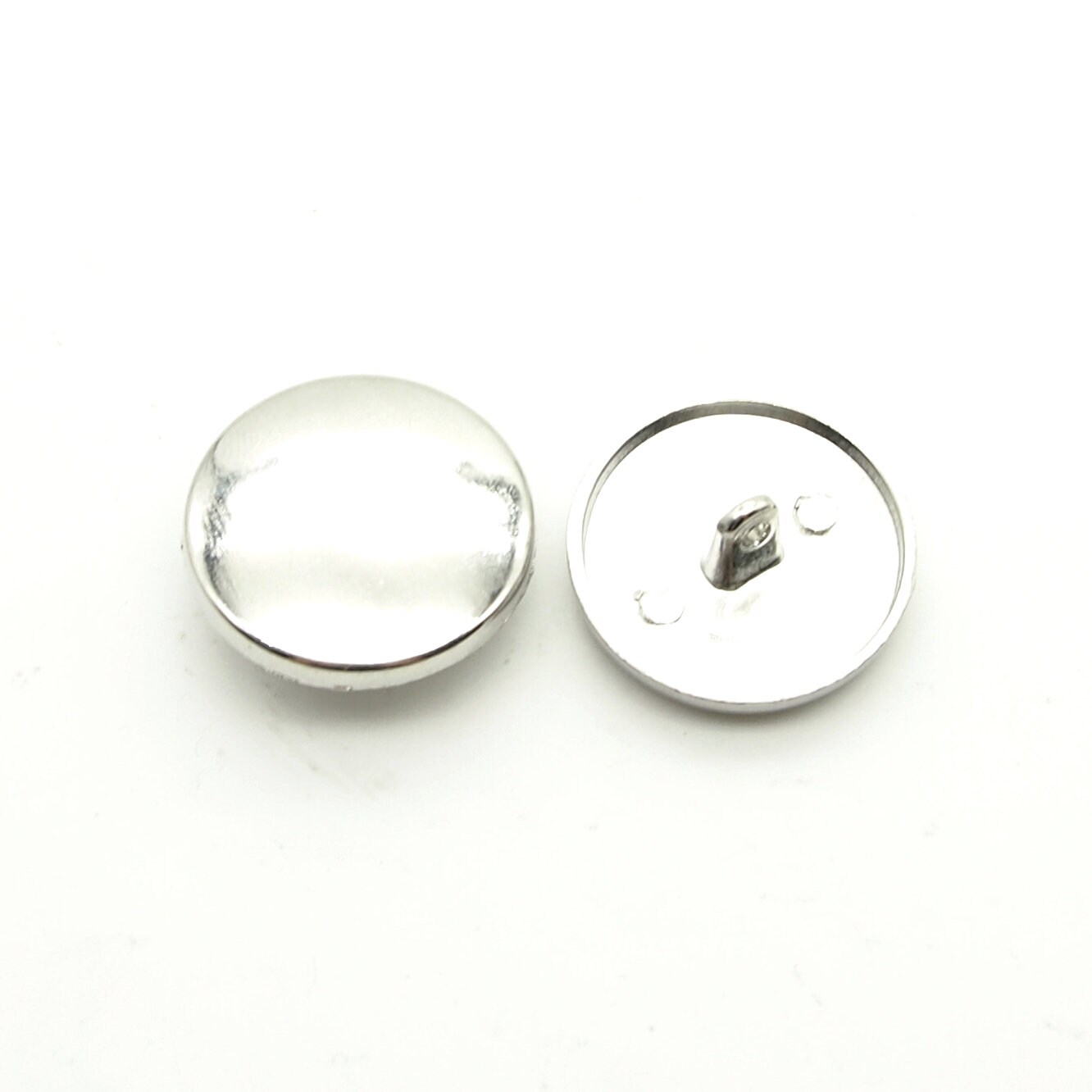 Metal Button w/ Eye, Silver, 18 & 23 mm, Accessories