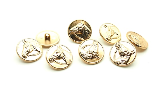 Bottoni In Metallo Ottone Antico A Forma Di Lumaca Ovale 16mm - 6 Pezzi