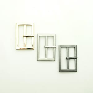 1 1/8" buckles - Matte silver/Pewter/Shiny gold