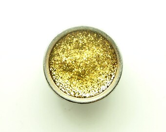 Glitter jeansknoop (10st) - 19 mm