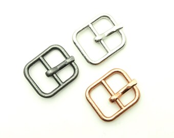 1/2" buckle - Matte silver/Copper/Pewter