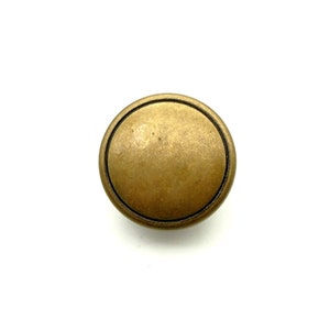 Antique brass button (10pcs) - 15mm