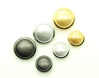 Lot De 10 Boutons Boule En Métal - Couleur Métallique, Neufs