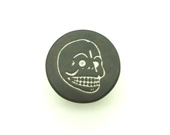 Skull jean button (10pcs) - 17mm