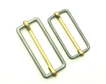 Adjustable slider - 1.25"/1.5"; Alloy + Brass