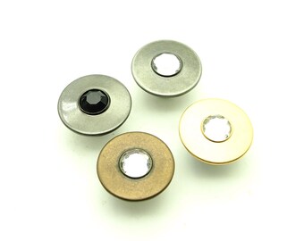 Crystal jean button (10pcs) - 17mm
