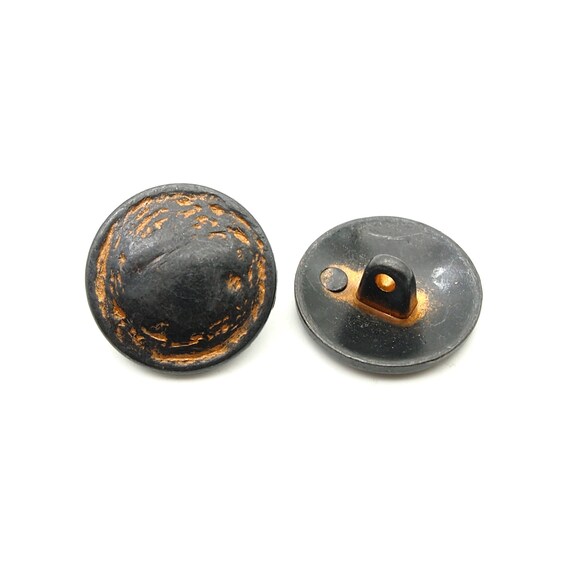 Bezelry 12-Pack Hammered Metal Shank Buttons - Antique Copper, 1 Inch (25mm), Zinc Alloy, For Crafts & Clothing - View #6