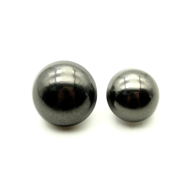 Dome buttons (10pcs) - 17/20mm; Pewter