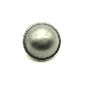 Dome shank buttons (10pcs) - 20mm; Pewter