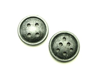 Vintage 4/6 hole button (10pcs) - 20mm