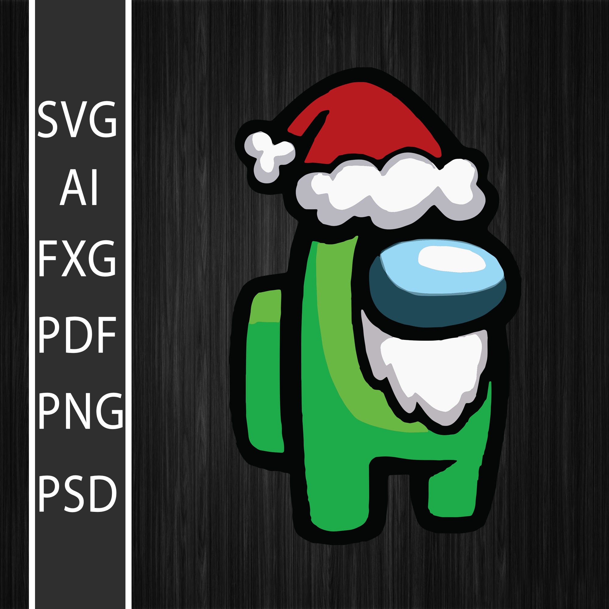 Santa Among Us Santa Christmas INSTANT DOWNLOAD PNG | Etsy