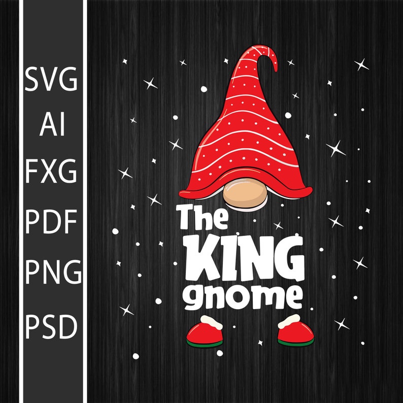 Download King Gnome Family Matching Christmas Funny Gift Pajama Svg ...