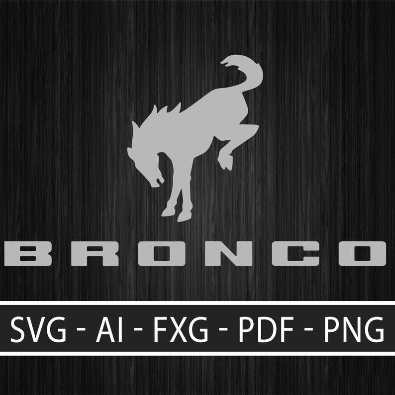 Download Ford Bronco New Logo Svg Cut Files Vinyl Clip Art Download Art Collectibles Drawing Illustration Vadel Com