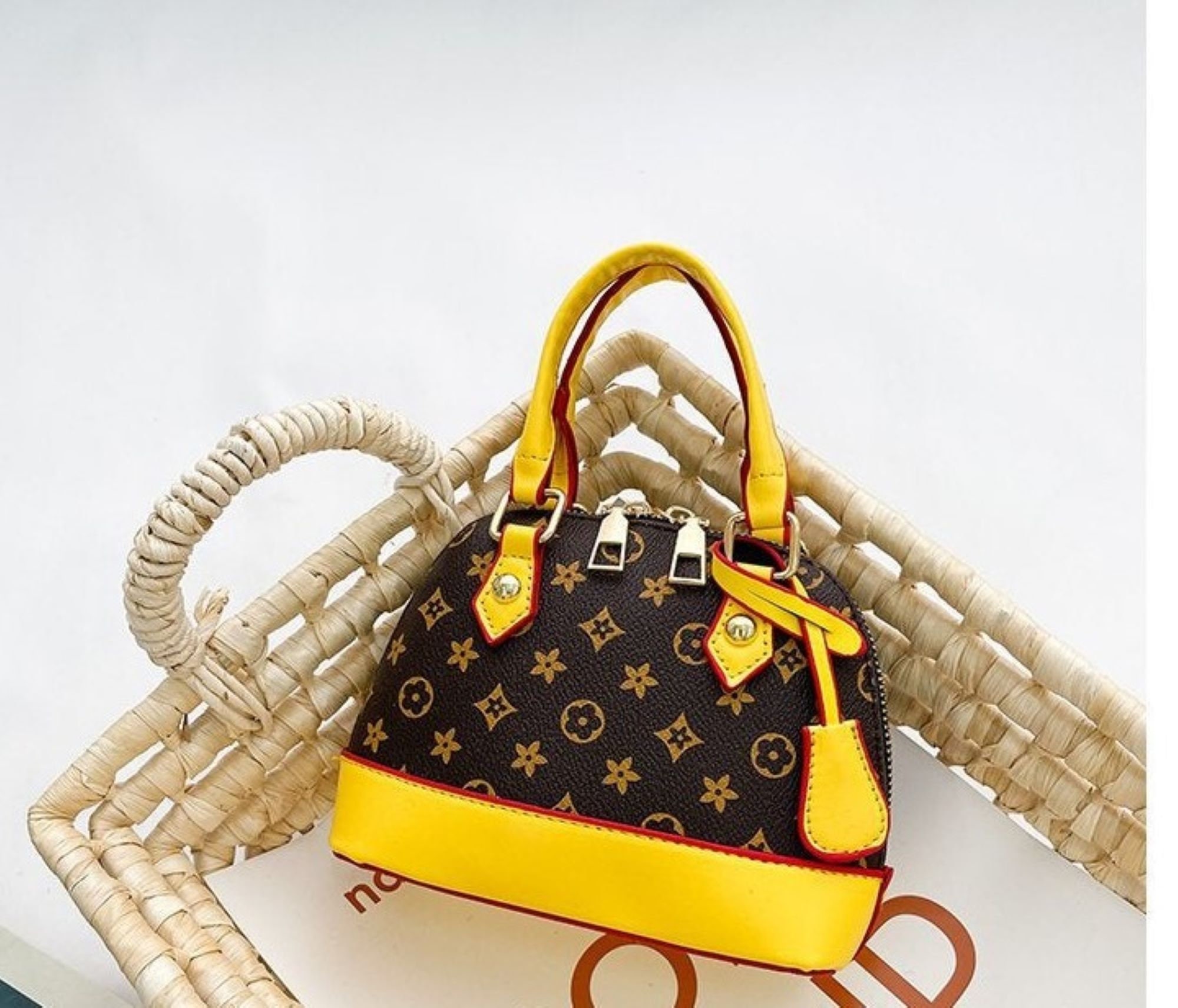 A Trendy Mini Purse Handles Removeable Strap Zipper -  Singapore