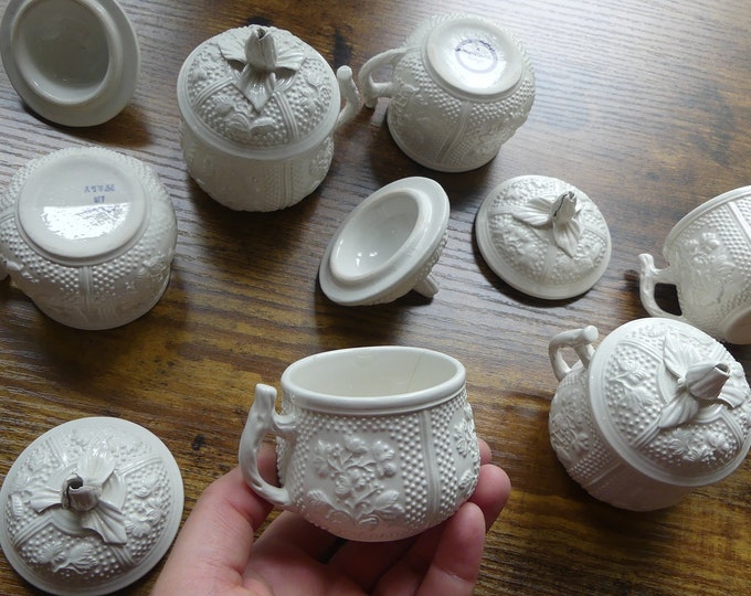 Antique Mottahedeh Pot De Creme Jars Set of 6 MADE IN ITALY Etsy