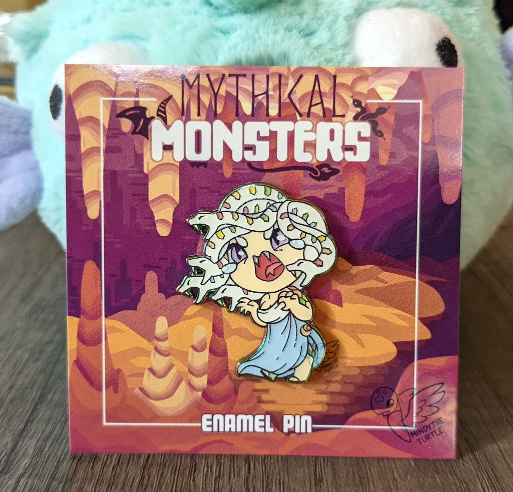Medusa Enamel Pins B Grades Etsy