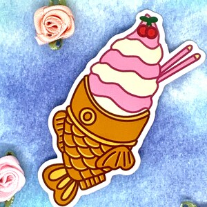 Adesivo per gelato Taiyaki