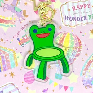 Froggy Chair Double-sided Acrylic Keychain