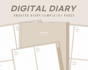 digital diary template goodnotes for ipad