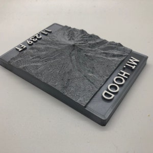 Mt. Hood, Oregon 3D Topographic Ornament
