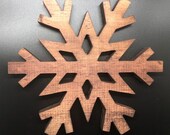 Wooden Snowflake 7, 10 Inch
