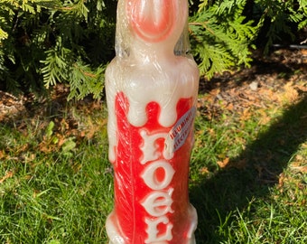 Vintage Empire Noel Blow Mold 13",  NOEL Candle, New Old Stock,
