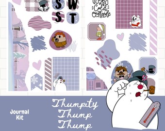 Dagboek planner stickers, planner sticker kit, winter sticker kit, dagboek sticker kit, winterberen