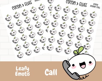 Telefoongesprek groene planner iconen, hand getrokken planner praten over de telefoon iconen, groene planner iconen