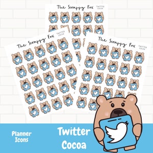 Twitter Doodle Icons / Planner Icons / Planner Icons / Handgezeichnete Icons / Planer Icons